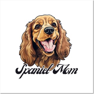 Cocker Spaniel Mom T-Shirt - Dog Lover Gift, Pet Parent Apparel Posters and Art